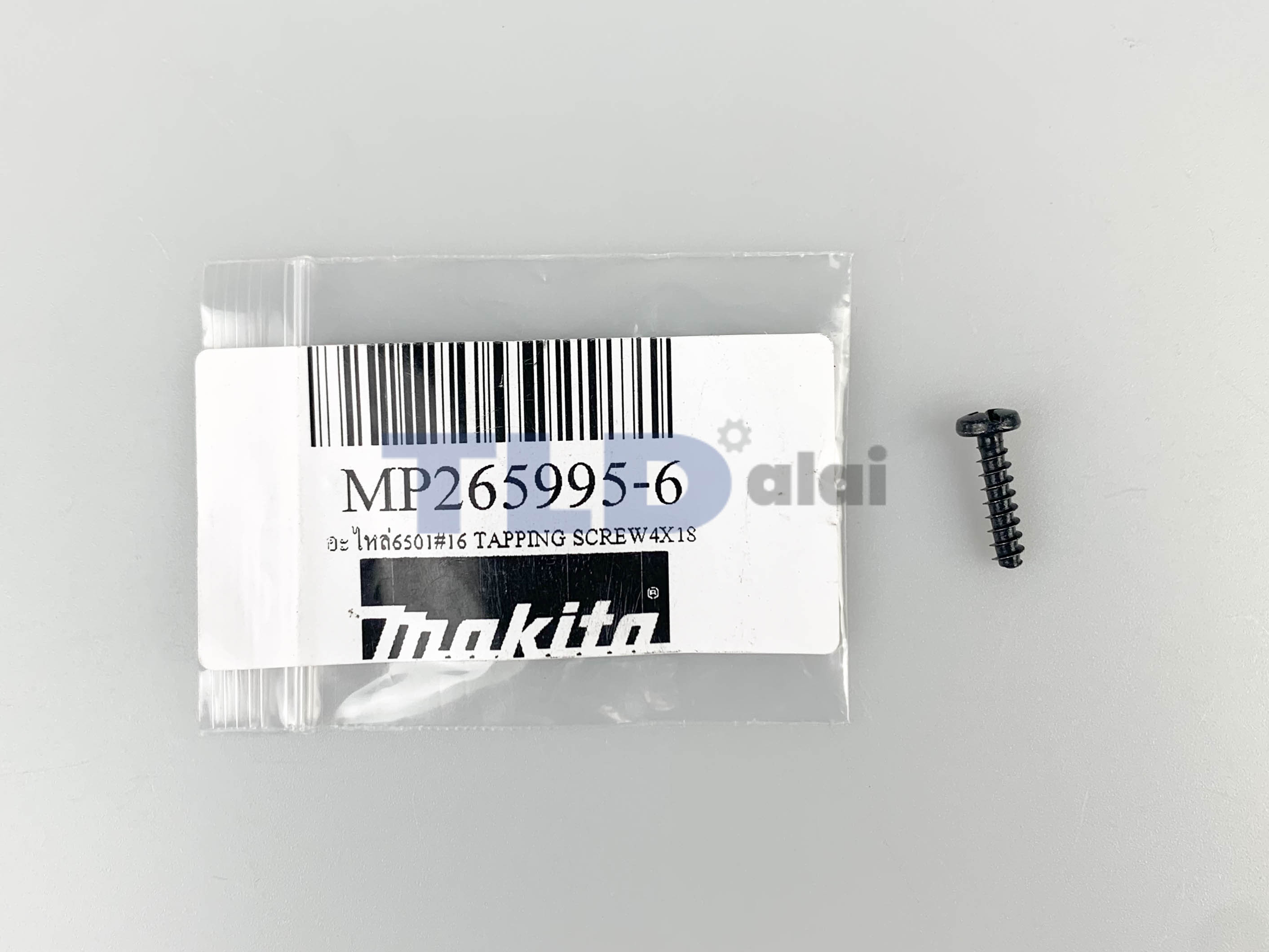 น็อตยึดสายไฟ, อื่นๆ (แท้) (265995-6) ใช้ได้กับรุ่น 6501 #16, DHP458, HM1305, HM1306, HM1307C, 2414, BO3700, UB1100, 2414NB, 4324, LS1040, N5900B, 9523NB (265995-6) (อะไหล่แท้100%) TAPPING SCREW4X18
