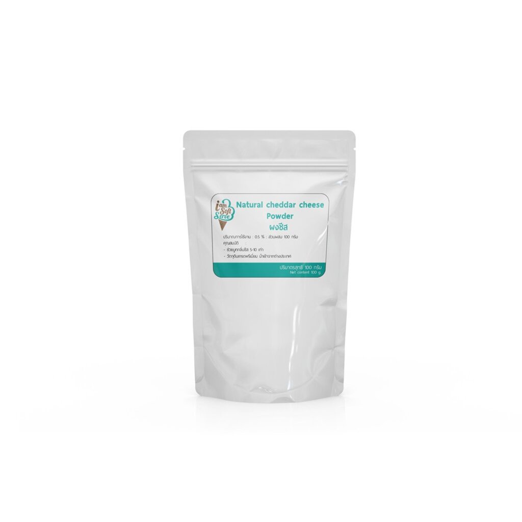 ผงชีส(Natural cheddar cheese podwer) แบ่ง 100 กรัม(100 g.)