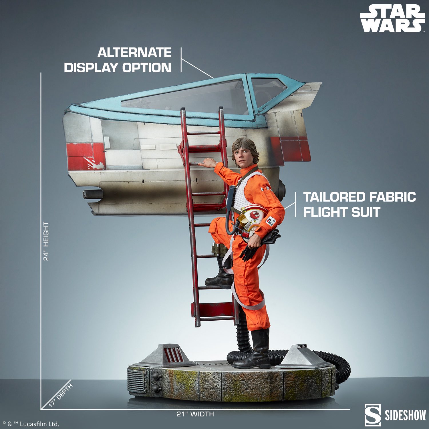 [สั่งจอง]Sideshow : Luke Skywalker & X-Wing: Red Five, Standing By Premium Format