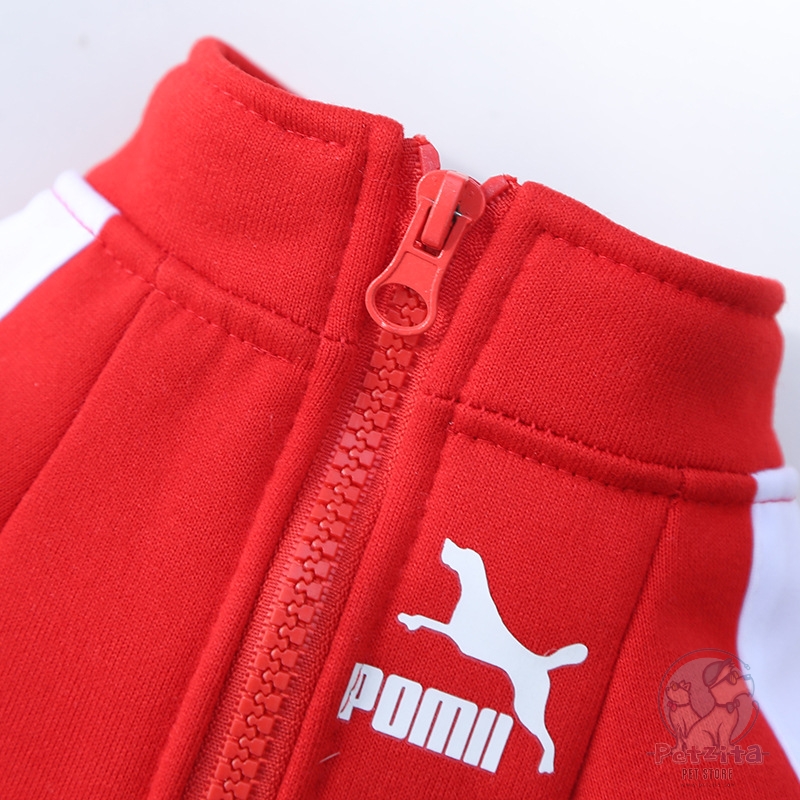 🇹🇭พร้อมส่ง🇹🇭 🔴⚫ 🐶🐱 เสื้อวอร์ม แนวสปอร์ต สุดเท่ห์ *มีไซส์ใหญ่ หมาอ้วน งานแบรนด์ ผ้านิ่ม for pet สุนัข หมา แมว