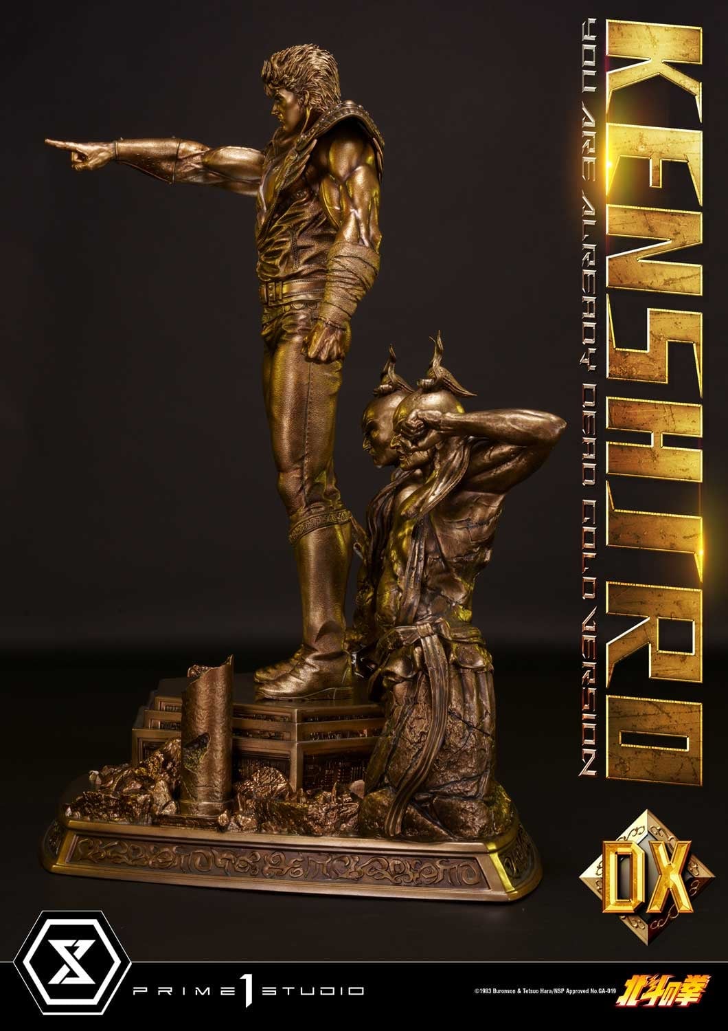 [สั่งจอง]Prime1Studio PMFOTNS-02GL : Kenshiro - You Are Already Dead Gold Ver.