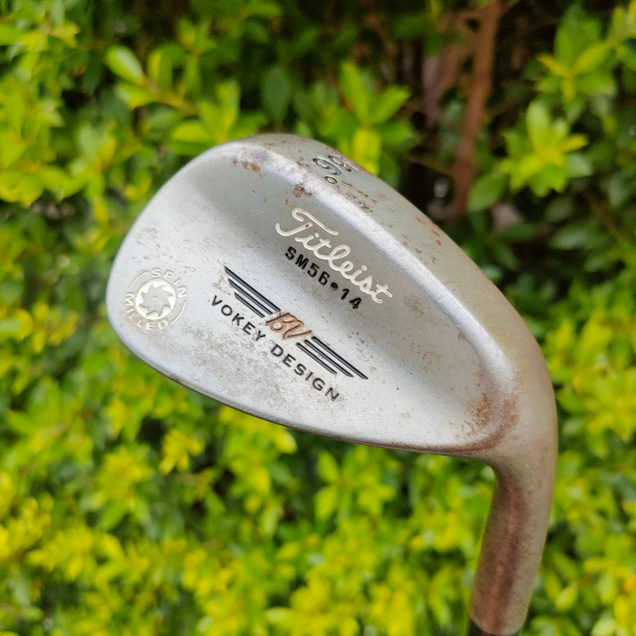 WEDGE TITLELIST BV VOKEY DESIGN องศา 56 เบาท์ 14 รุ่นสนิม SPIN MILLED ก้าน DYNAMIC GOLD FLEX WEDGE รุ่นนี้คือสุดยอดคมมาก ไม้กอล์ฟมือสอง ของแท้ BY NakaraLuxurious