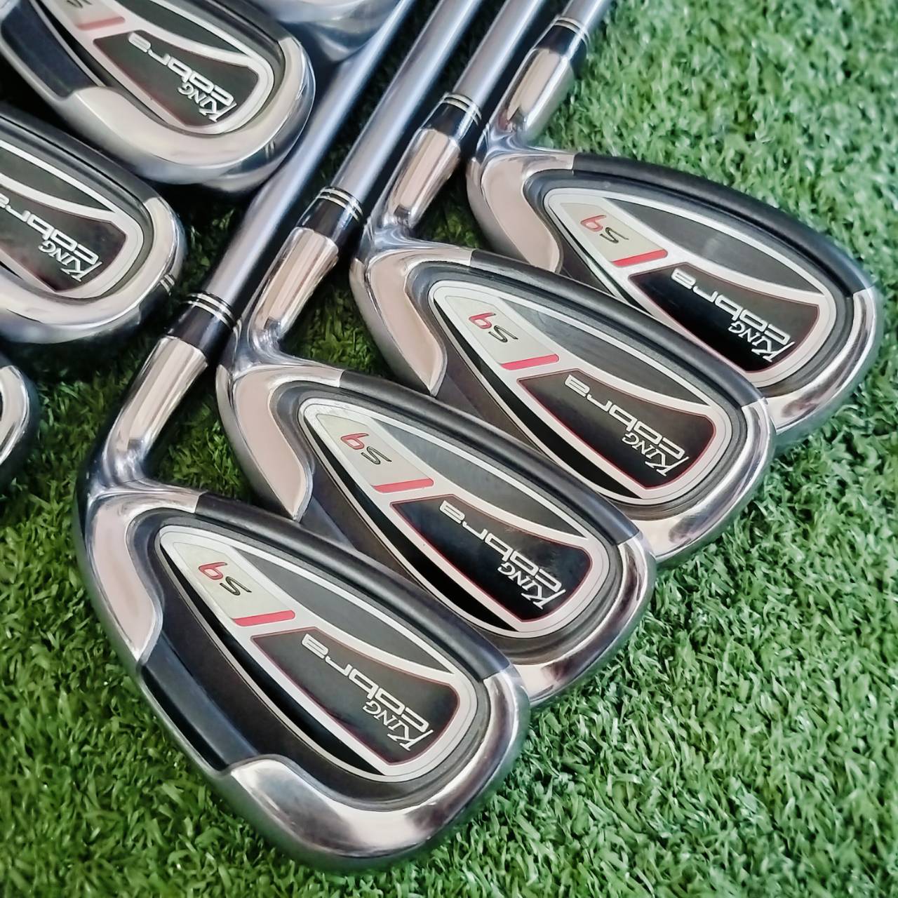 ชุดเหล็ก KING COBRA S9 สภาพสวยนางฟ้า ไม่มีลอยตีเลย ก้าน TOURAD YS 5.1 FLEX R ก้านตัวเด็ดทั้งชุด สวยมากๆๆ ไม้กอล์ฟพรีเมี่ยมมือสอง ของแท้ By NakaraLuxurious