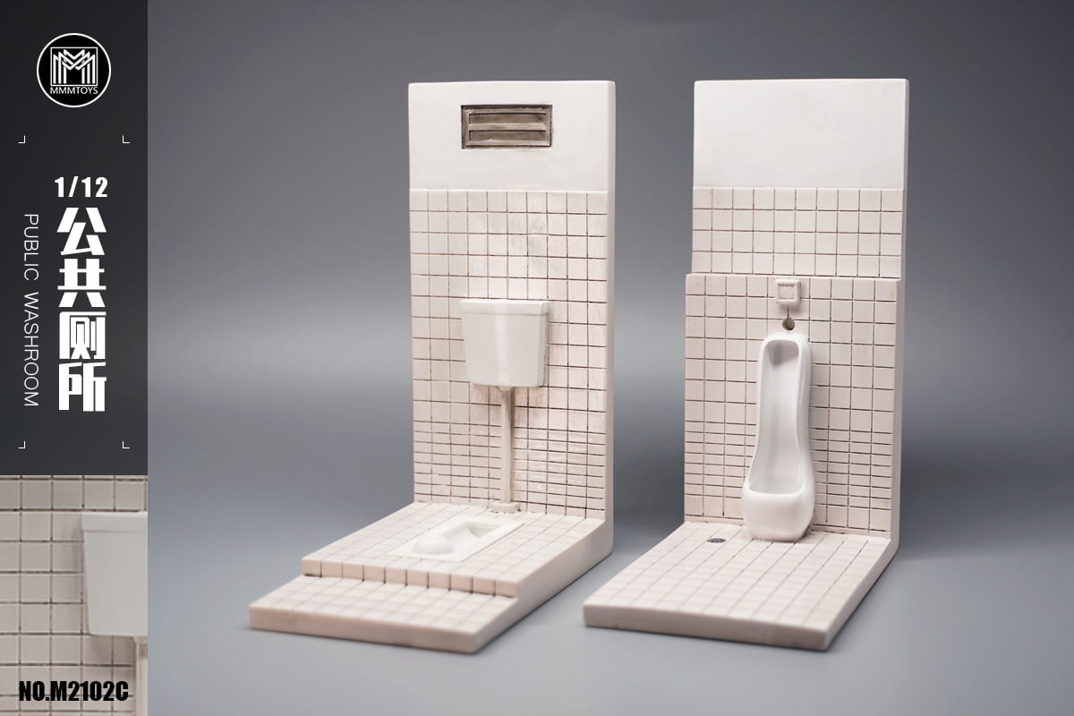 [สั่งจอง]mmmtoys M2102 1/12 : Public Washroom