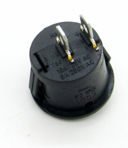 สวิตซ์ เปิด ปิด กลม ROUND ROCKER SWITCH KCD1-105 (20mm) (ON-OFF)