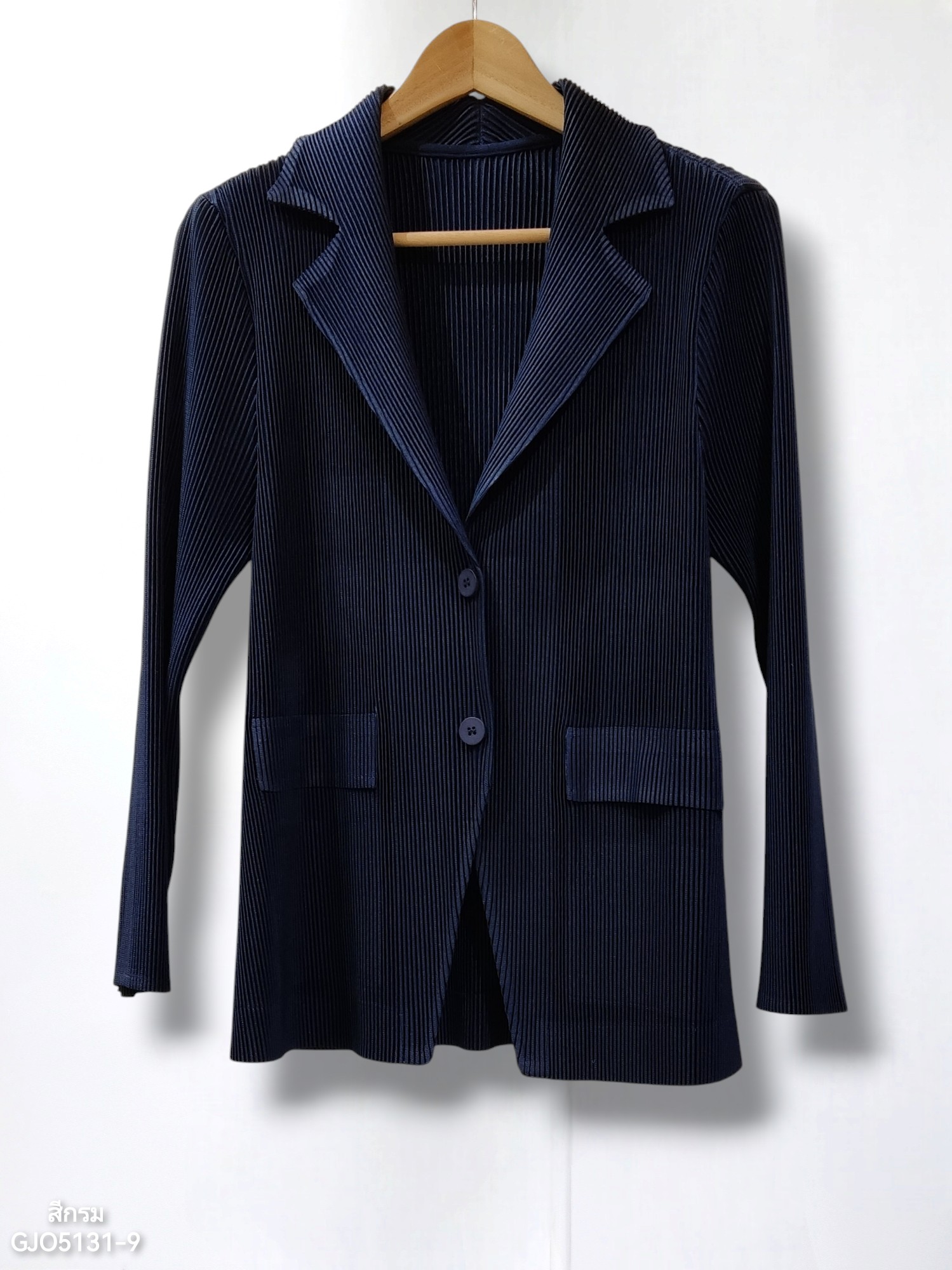 เพิ่มสีใหม่!! 2MUAY รุ่น GJO5131-9 เสื้อคลุมพลีทคุณภาพ THICK V NECK LONG SLEEVE PLEATED CARDIGAN 10 สี FREE SIZE