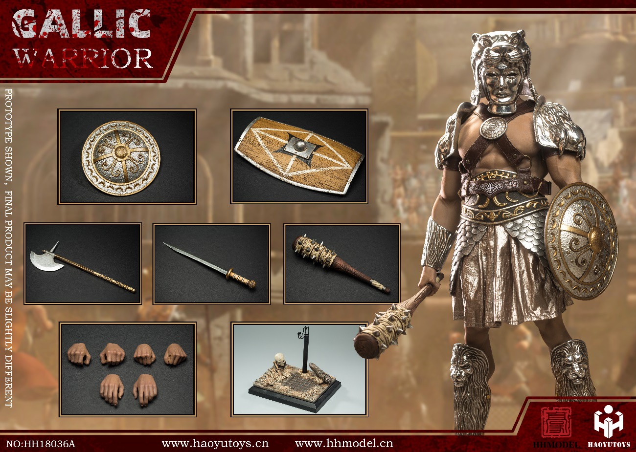 [สั่งจอง] HHMODEL & HAOYUTOYS HH18036 1/6 : Imperial Army Hunting Ground Fighter - Gaul Warrior