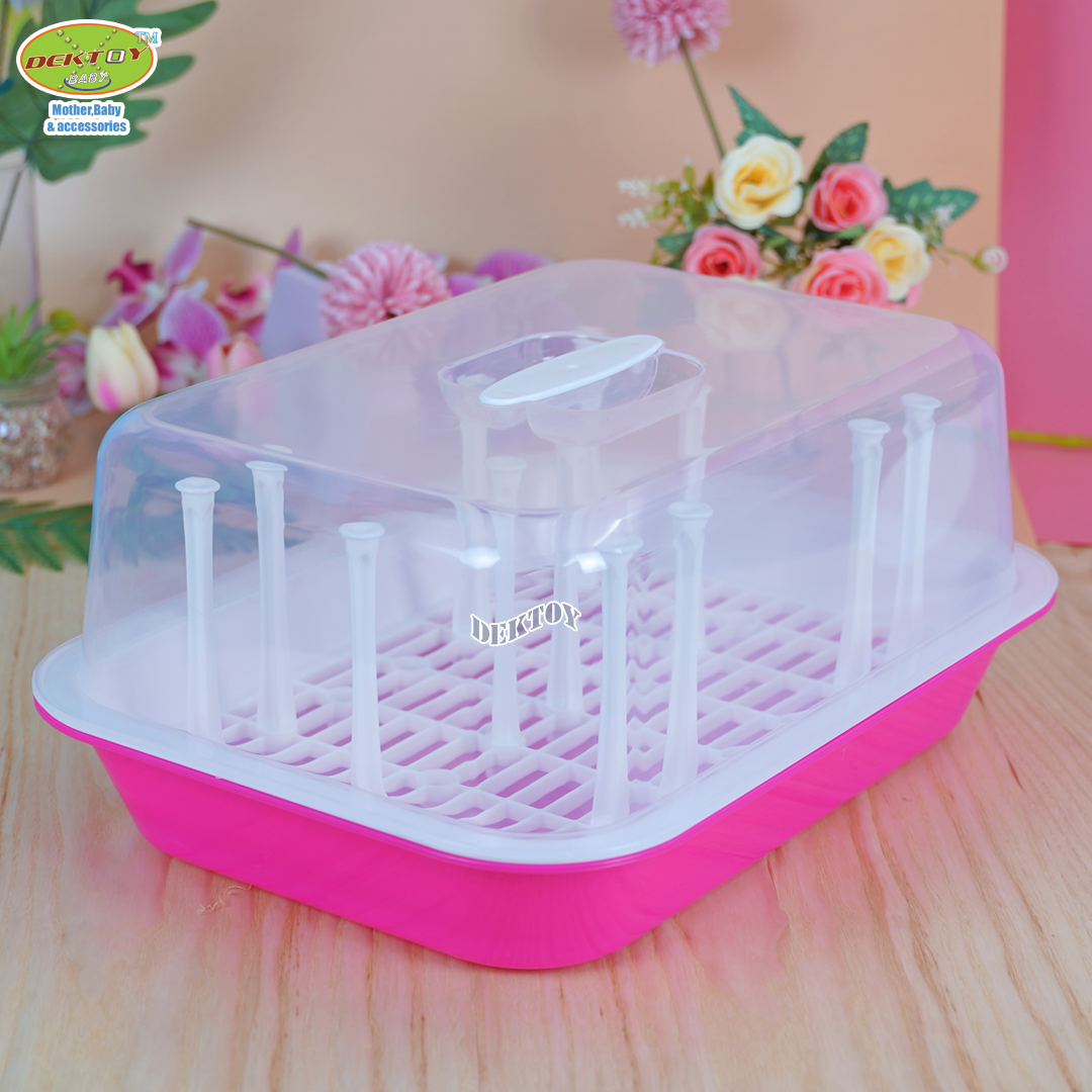 Dragon ware ที่คว่ำแก้ว ที่คว่ำขวดนมนม พร้อมฝา