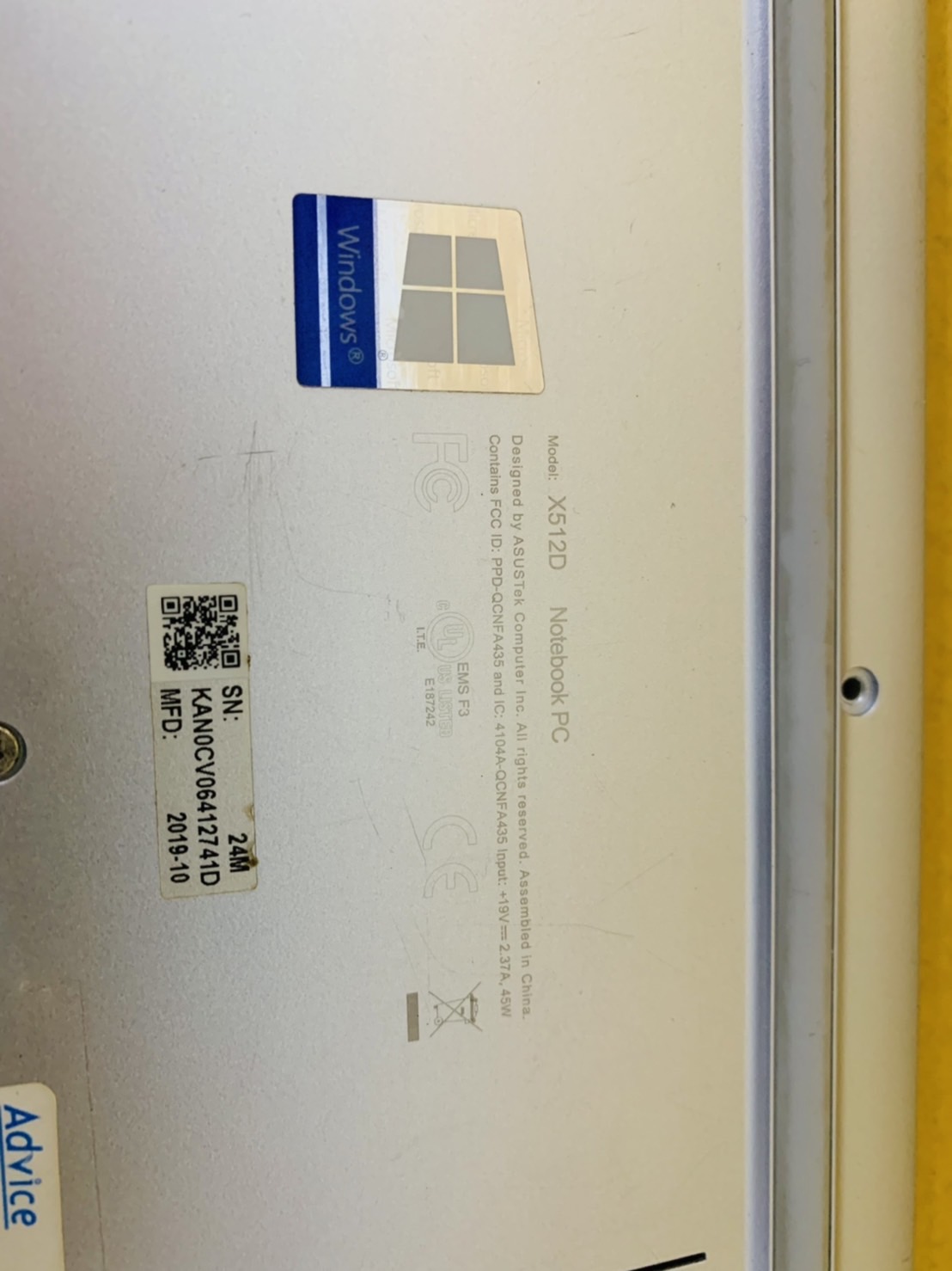โน้ตบุ๊ค Notebook Asus VivoBook 15 - 15.6 inch (1920x1080) Full HD - คีย์บอร์ดไม่ติดบางปุ่ม แถม Mouse + Keyboard + กระเป๋า