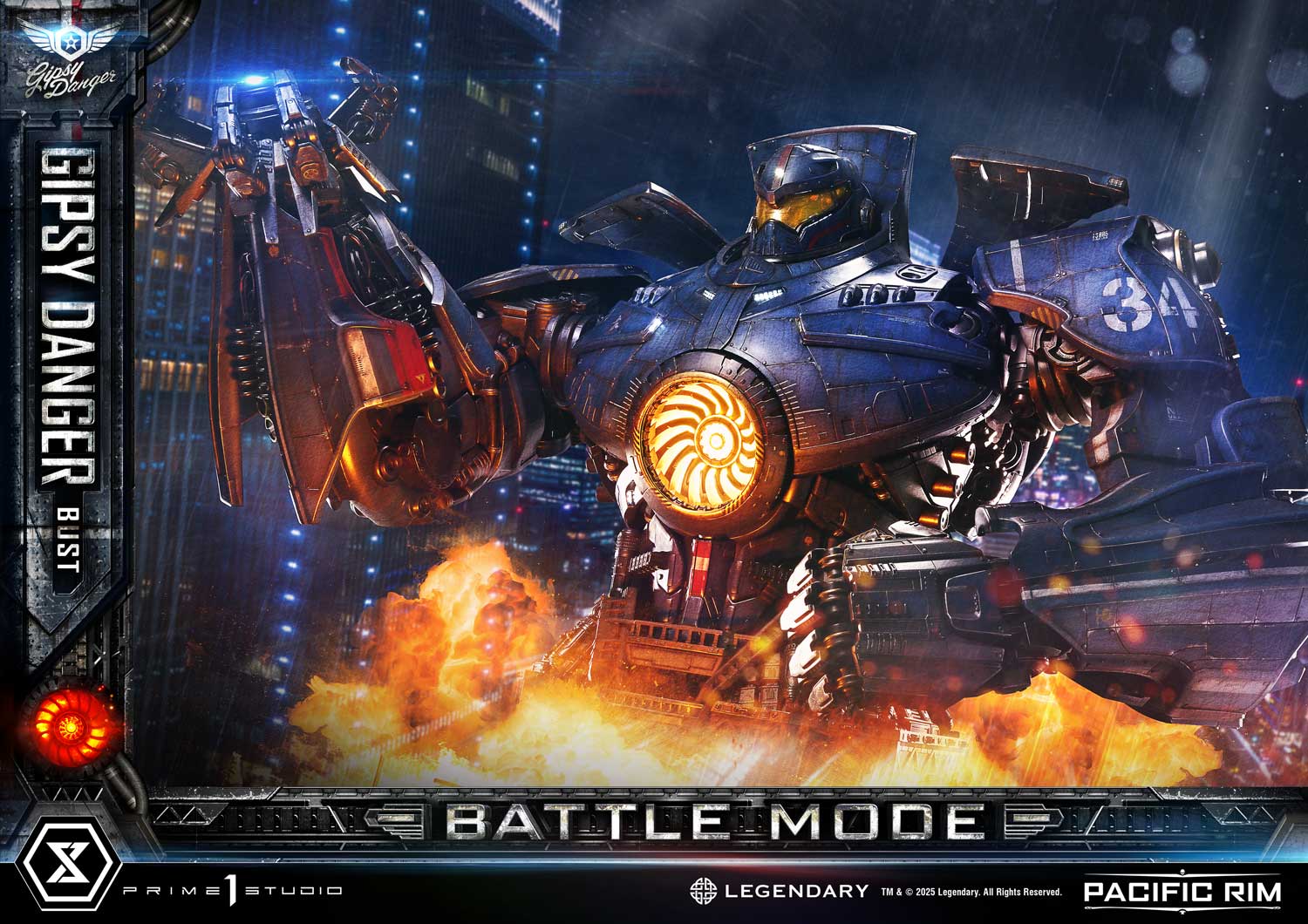 [สั่งจอง]Prime 1 Studio LSPACRIM-02 : Gipsy Danger Battle Mode (Pacific Rim)