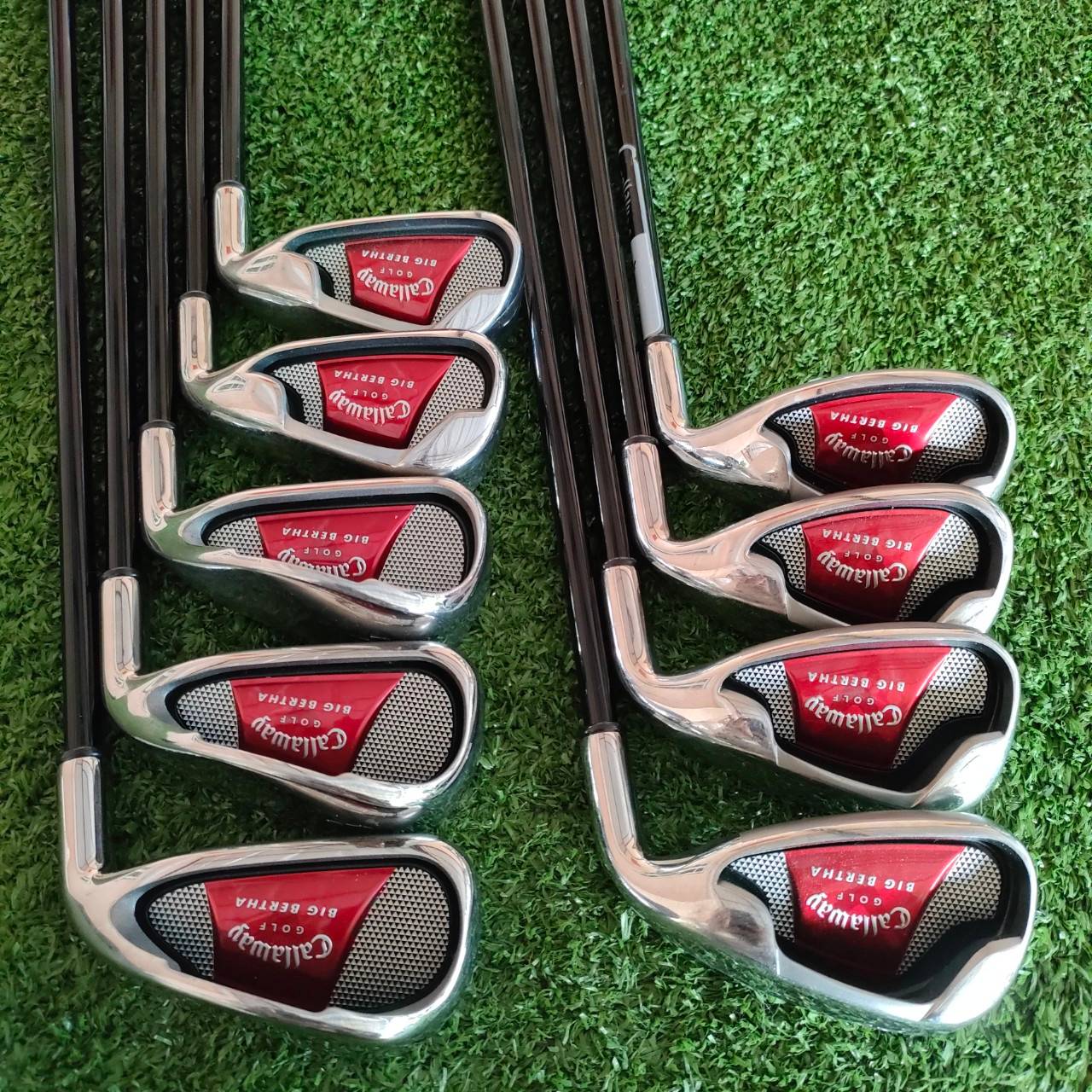 ชุดเหล็ก CALLAWAY BIGBERTHA มีเหล็ก 3-9 เเละ PW SW ก้าน CALLAWAY GOLF FLEX R ที่สุดของที่สุดแห่งความตีง่าย ไม้กอล์ฟมือสอง ของแท้ BY NakaraLuxurious
