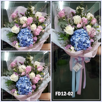 FD12-02 : ช่อกุหลาบ,ไฮเดรนเยีย