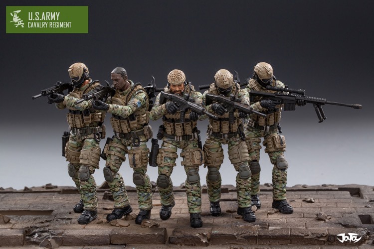 [สั่งจอง]JOYTOY：1/18 JTUS004 US Army Cavalry Regiment Set