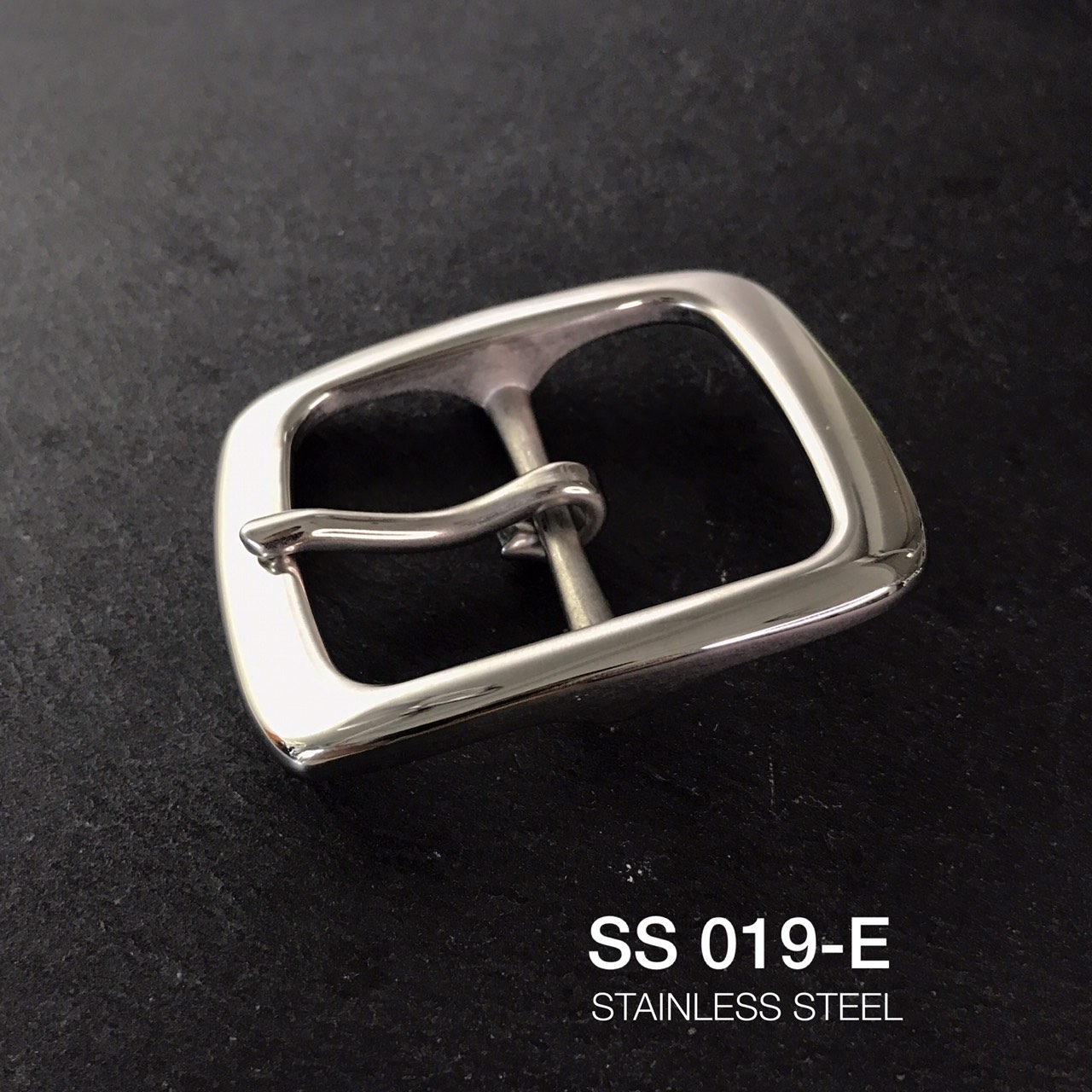 SS019-E รุ่นเงา หัวเข็มขัดสเตนเลสแท้ขนาด 38มิล หรือ 1.5นิ้ว อุปกรณ์งานหนัง**ราคาต่อชิ้น**leatherbrass