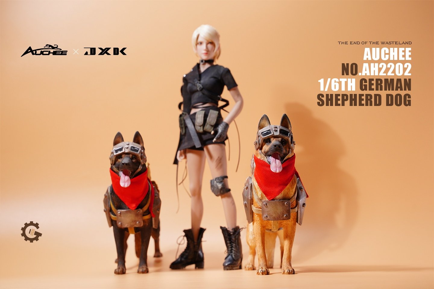 [สั่งจอง]Auchee × JXK 1/6 AH2202A/B : German Shepherd Dog