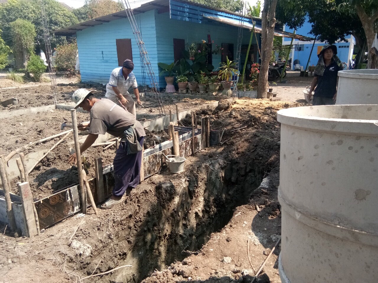 งานสร้าง ห้องพักครู รร.ดอนฟักทอง