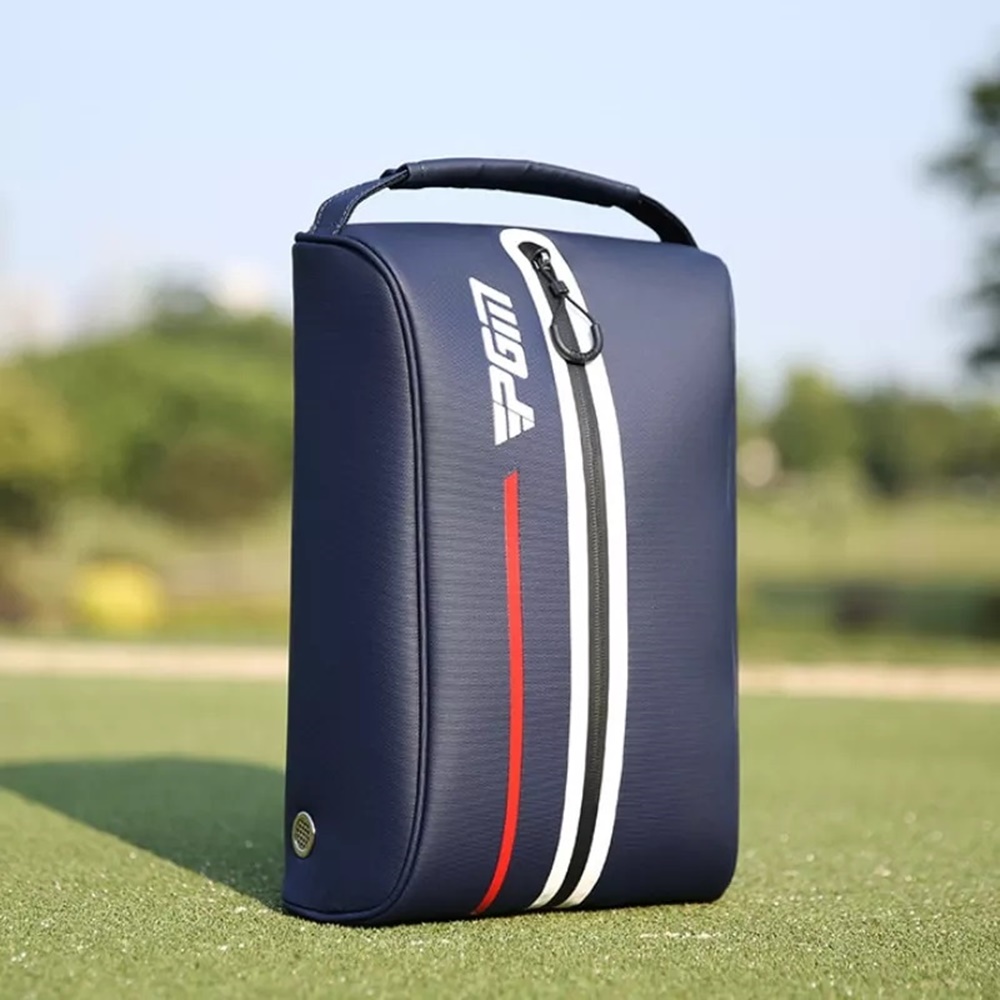 กระเป๋ารองเท้ากอล์ฟ กันน้ำ PGM XB006 วัสดุไนล่อนกันน้ำมีความแข็งแรงทนทานและทนต่อสิ่งสกปรก ล้างออกง่าย เนื้อวัสดุไม่ซับน้ำ