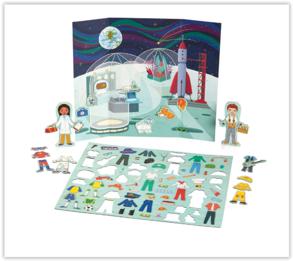 ชุดต่อแม่เหล็ก 3D รุ่นอาชีพ เสริมจินตนาการและความคิดสร้างสรรค์ Magnetivity Dress & Play Careers Melissa&Doug, ของเล่นเสริมพัฒนาการ, ของเล่น