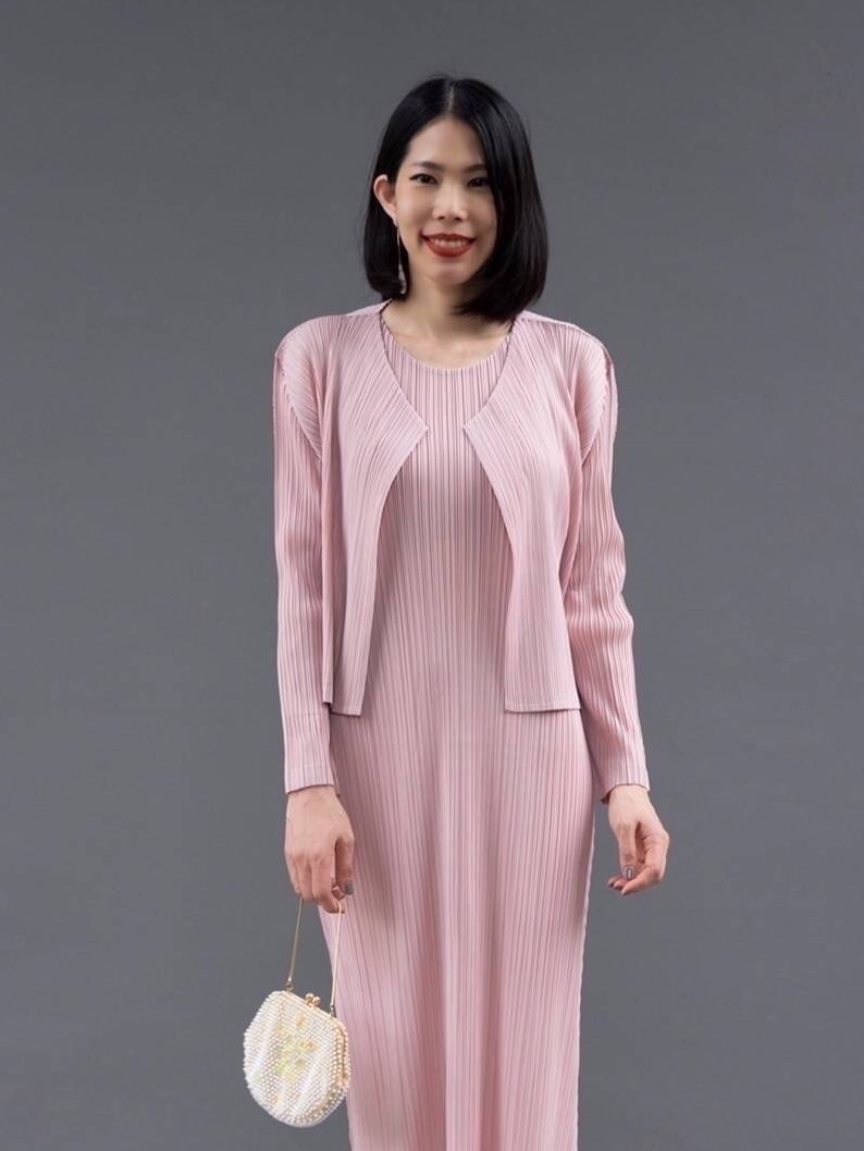 2MUAY BASIC รุ่น GJO8578 CROPPED PLEAT CARDIGAN เสื้อคลุมผู้หญิง เสื้อคลุมพลีทคุณภาพ 11สี FREE SIZE