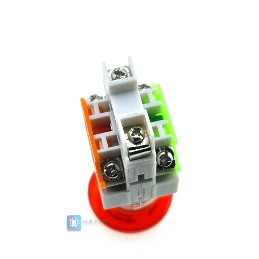 สวิตซ์ฉุกเฉิน Emergency switch พร้อมไฟ LED self-lock ขนาด 22mm Y090 LAY37-11ZSD