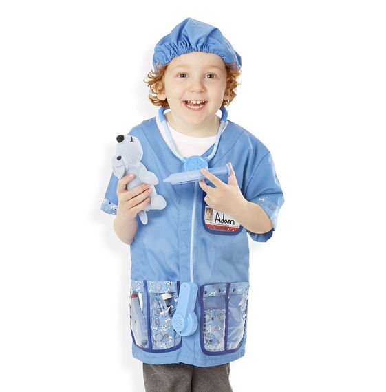 ชุดแฟนซีคุณหมอสัตวแพทย์ ฟรีไซส์ 3-6 ขวบ สูง 100-135 cm Melissa & Doug Veterinarian Role Play Costume รุ่น4850 ของเล่นเสริมพัฒนาการเด็ก