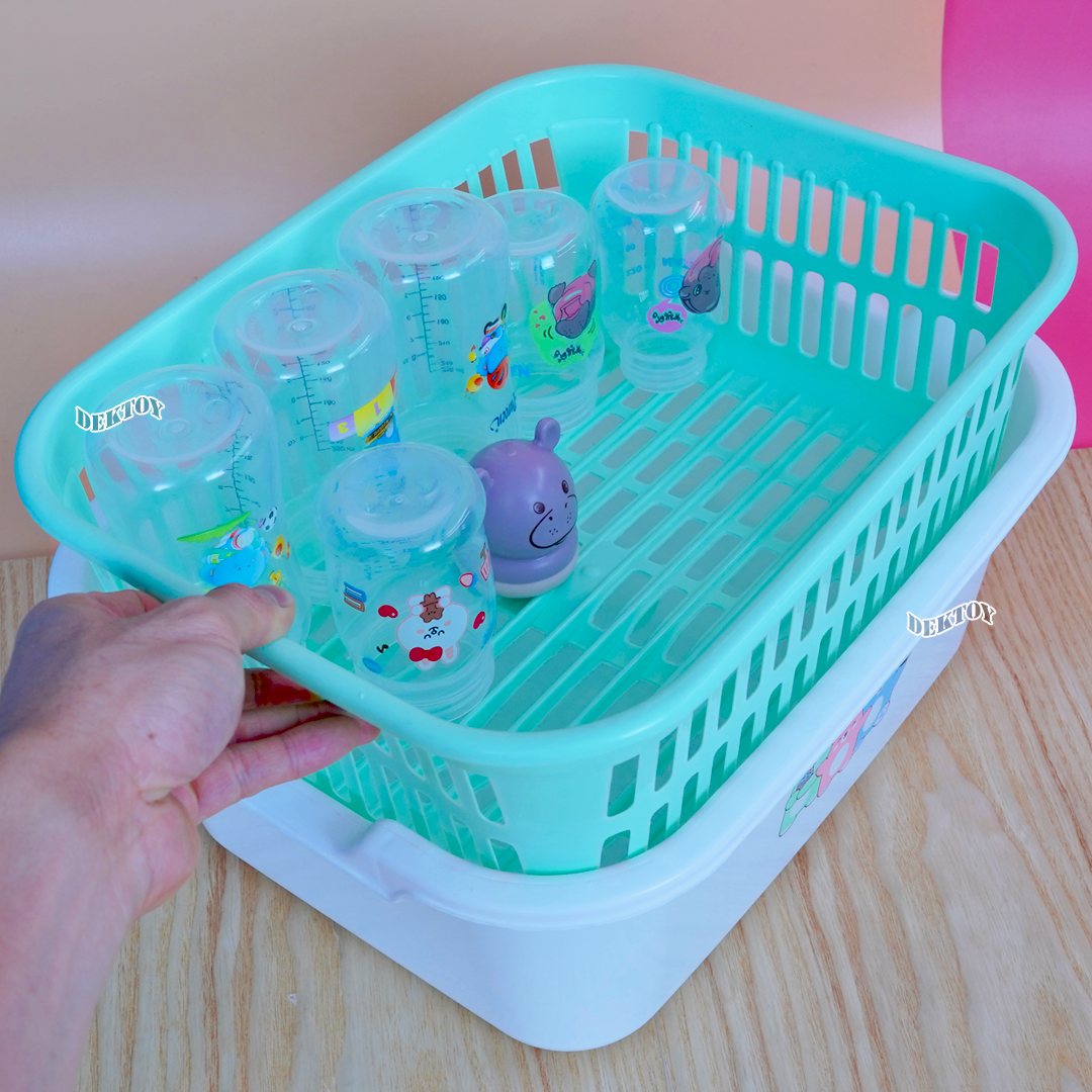 NANNY แนนนี่ ที่คว่ำขวดนมมีฝาปิดแนนนี่ลายมุนิน N216FM