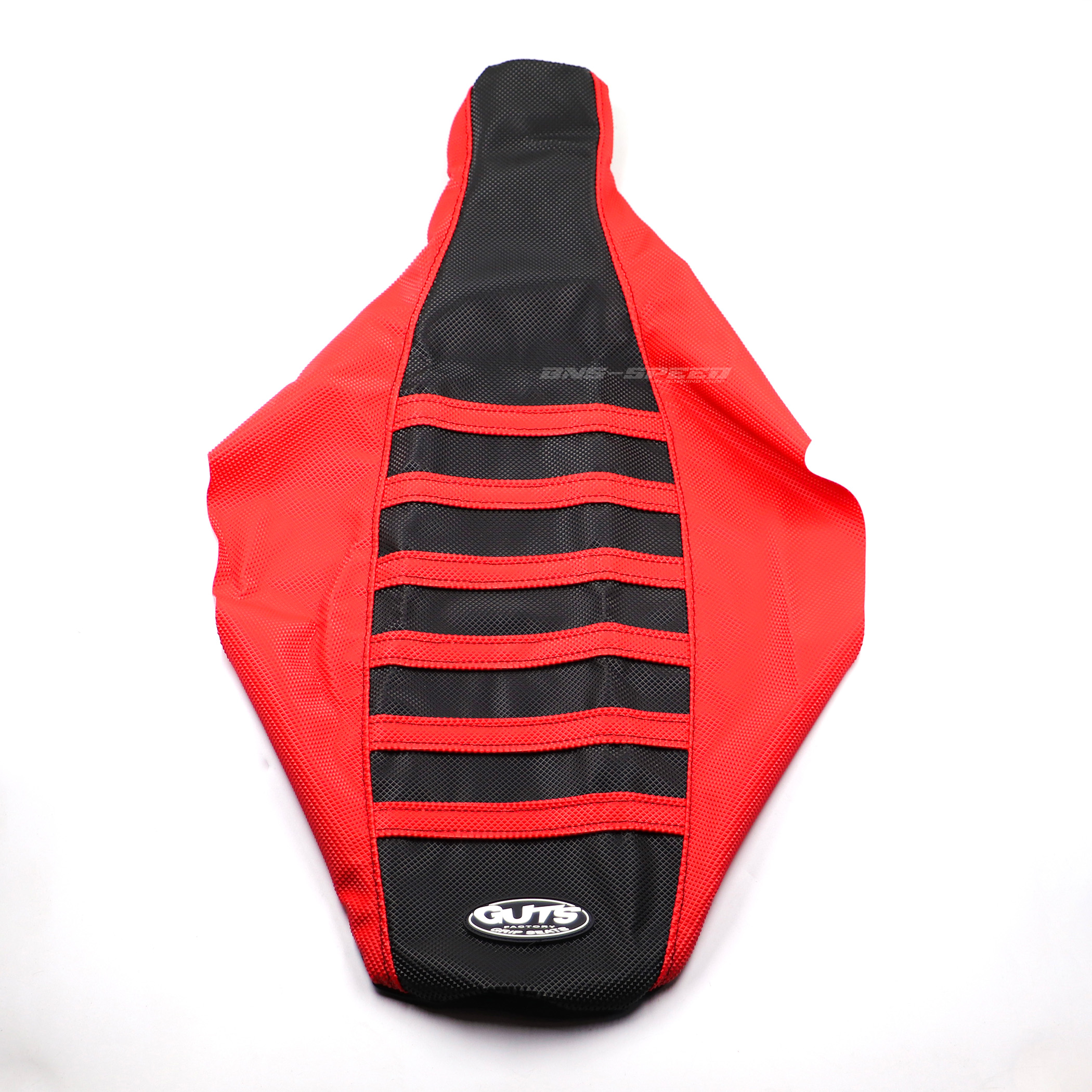 ผ้าเบาะ Guts Racing Ribbed Seat Cover CRF300L/Rally - ดำริบแดง