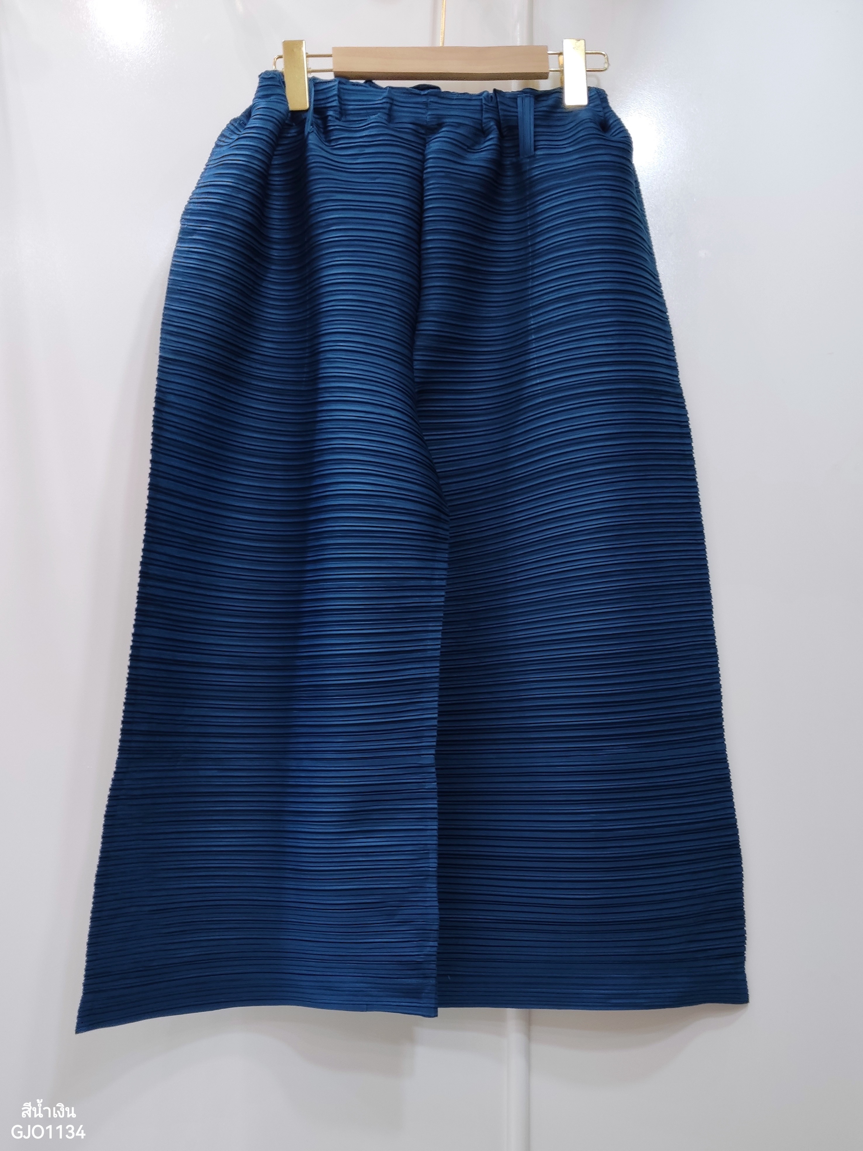 ยาว 32นิ้ว!! 2MUAY รุ่น GJO1134 กางเกงพลีทคุณภาพ CROPPED WIDE LEG PLEATED PANTS 12 สี FREE SIZE