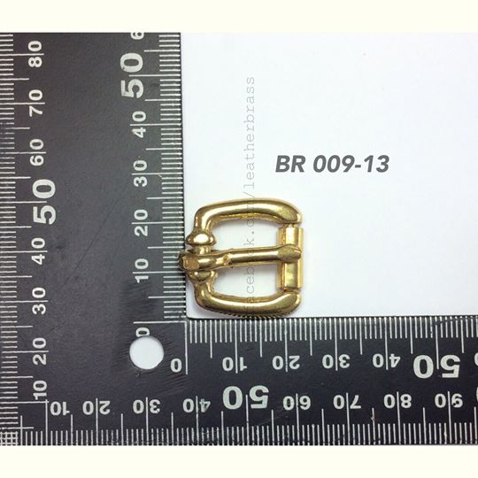 BR009 หัวเข็มขัดกระเป๋า แนววิทเทจ ทองเหลืองแท้ **ราคาต่อชิ้น**