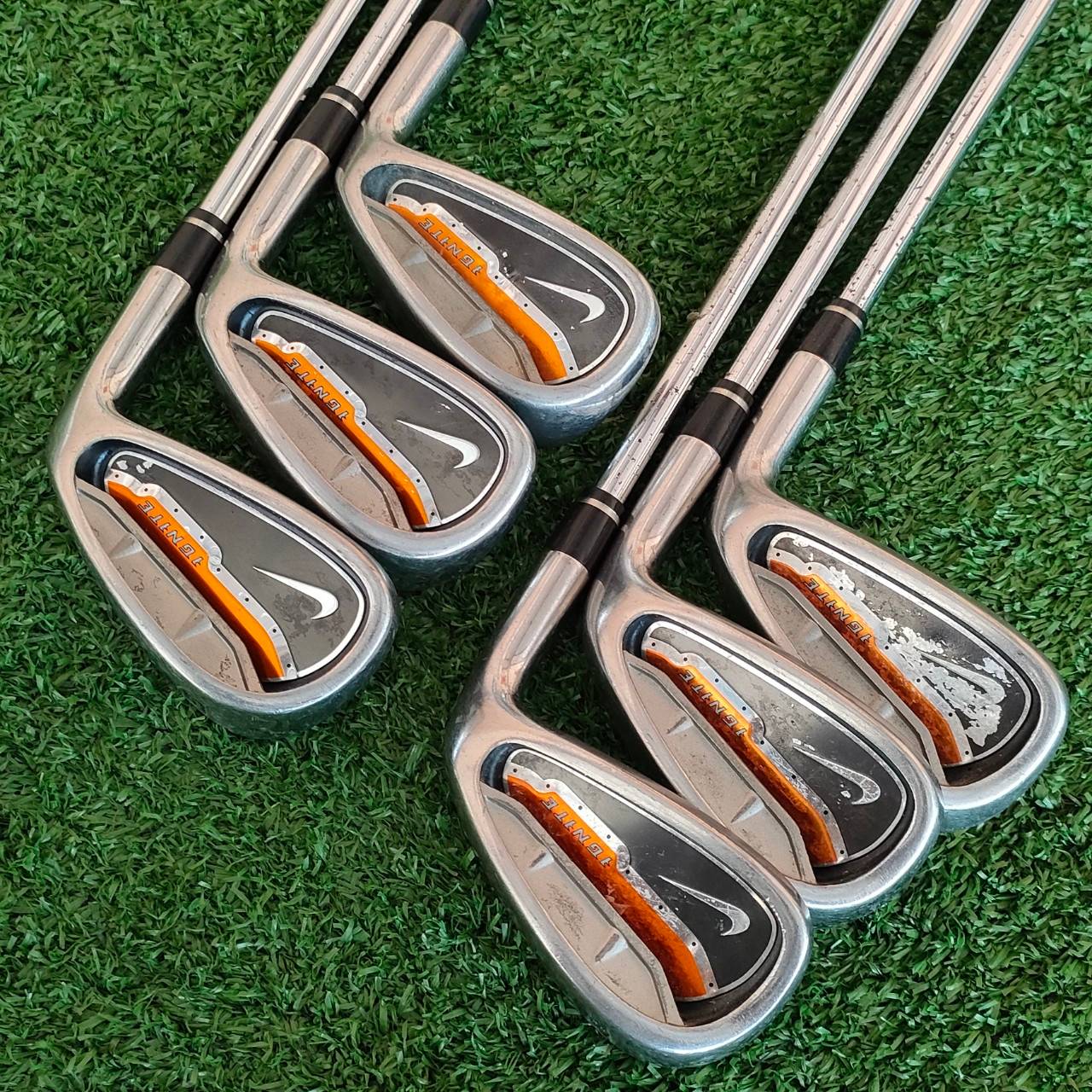 ชุดเหล็ก NIKE IGNITE มีเหล็ก 5-9 เเละ PW ก้าน IGNITE FLEX UNI ก้านสติ๊กเกอร์อยู่ครบ กริพ NIKE เดิมทั้งหมด