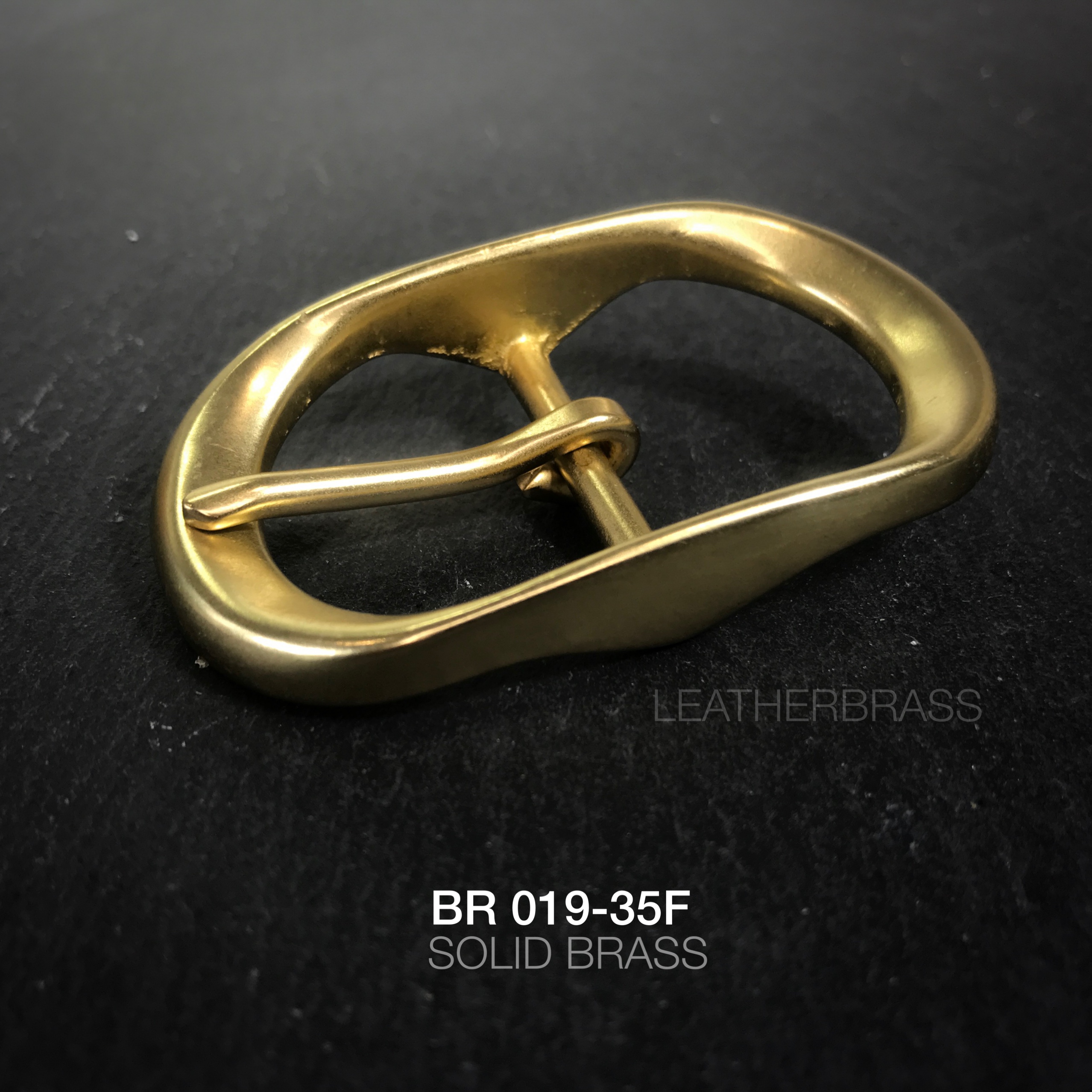 BR019-35F หัวเข็มขัดทองเหลือง ขนาด 35 มิล ** ราคาต่อชิิ้น** leatherbrass