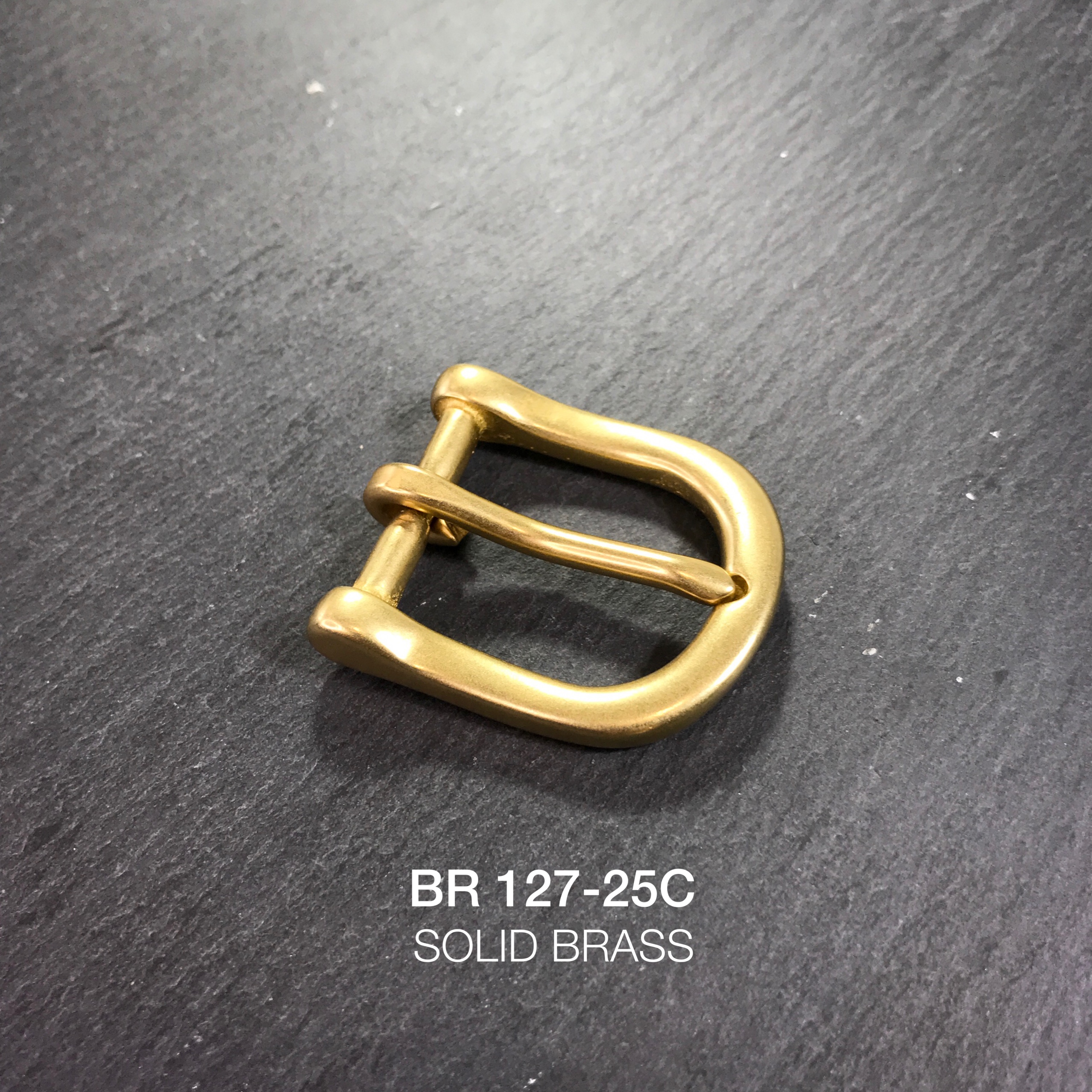BR127-25C หัวเข็มขัดปรับสายกระเป๋า ขนาด 25มิล อะไหล่ทองเหลืองแท้ *ราคาต่อชิ้น* leatherbrass
