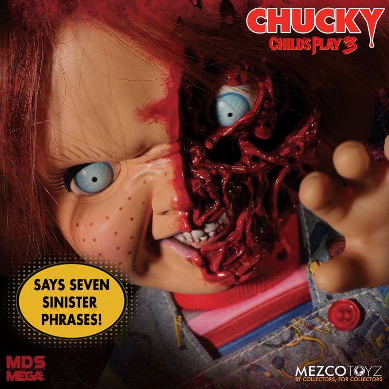 [พร้อมส่ง]Mezco Toyz : MDS Mega Talking - Pizza Face Chucky [Re issue]
