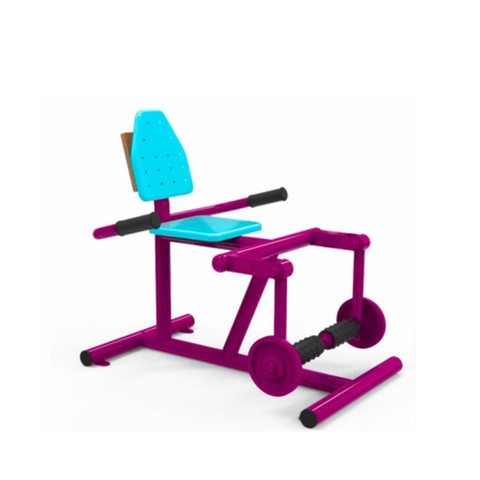 เครื่องออกกำลังกายกลางแจ้งผู้ใหญ่,บริหารขา ข้อเข่า แบบขาแกว่งสลับยกน้ำหนัก, ลานกีฬาอเนกประสงค์ ,สวนสาธารณะ ,เทศบาล ,หมู่บ้าน ,ผลิตในไทย ,สั่งทำตามสีที่ต้องการได้ ขนาด 60x100x80 ซม.