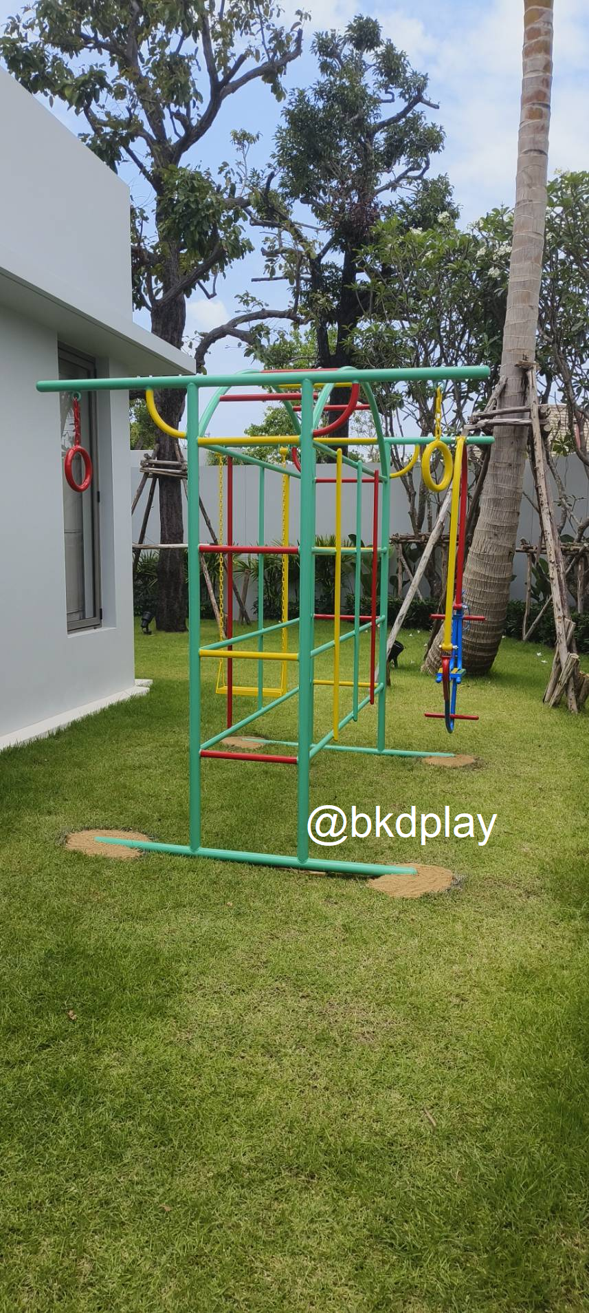 เครื่องเล่นสนามกลางแจ้ง เครื่องเล่นสนามเหล็ก ชุดชิงช้าปีนป่ายม้าโยก OutdoorPlayground, ราคาโรงงาน สั่งผลิต 10-20 วัน
