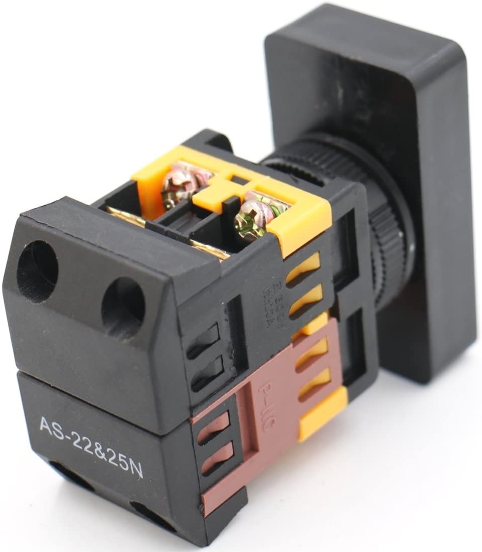 ปุ่มควบคุม กดติดปล่อยดับ start/stop Control Push Button Switch With (24V/220V LED light) Start/Stop 10A/600V AS-22