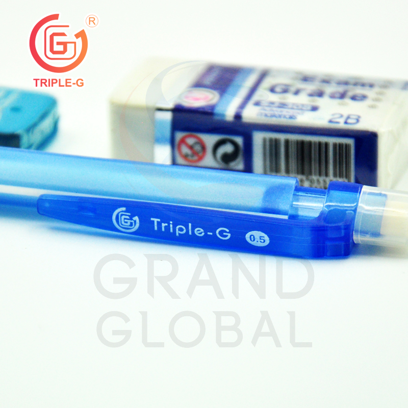 Triple-G ชุดเครื่องเขียน ดินสอ ไส้ดินสอ ยางลบ