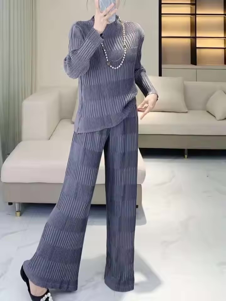 2MUAY รุ่น SA173 / SA173-1 เซ็ตพลีทคุณภาพ COMFY PLEATED SET 3 สี FREE SIZE