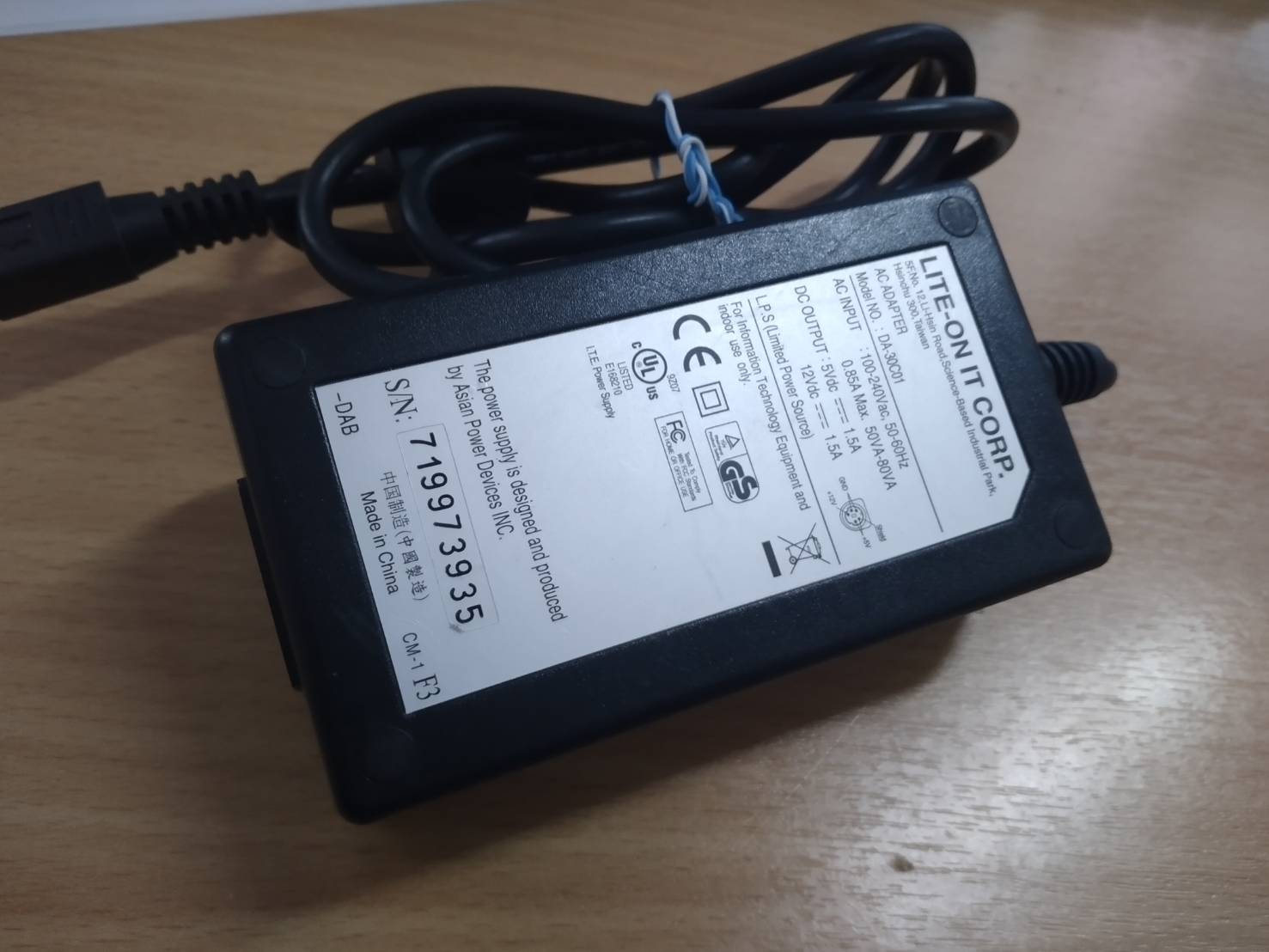 5V 12V DC 1.5A APD อะแดปเตอร์ AD6008 DA-30C01 RS-E02AB ชาร์จไฟ AC Adapter สำหรับ Samsung SE-W164 WD6400E035-00