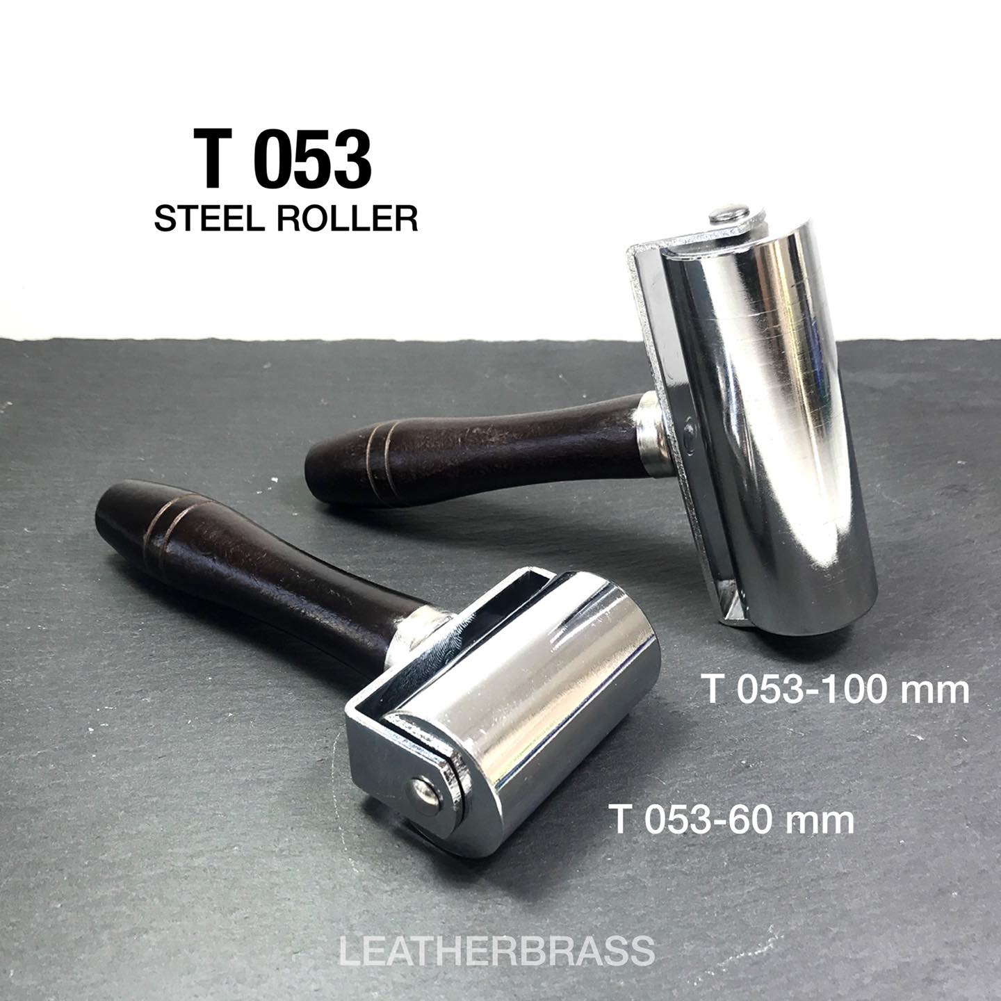 T053-60 ลูกกลิ้งเหล็ก หน้ากว้าง 60 mm คละสี สำหรับรีด กดทับ อุปกรณ์งาน DIY leatherbrass**ราคาต่ออัน**