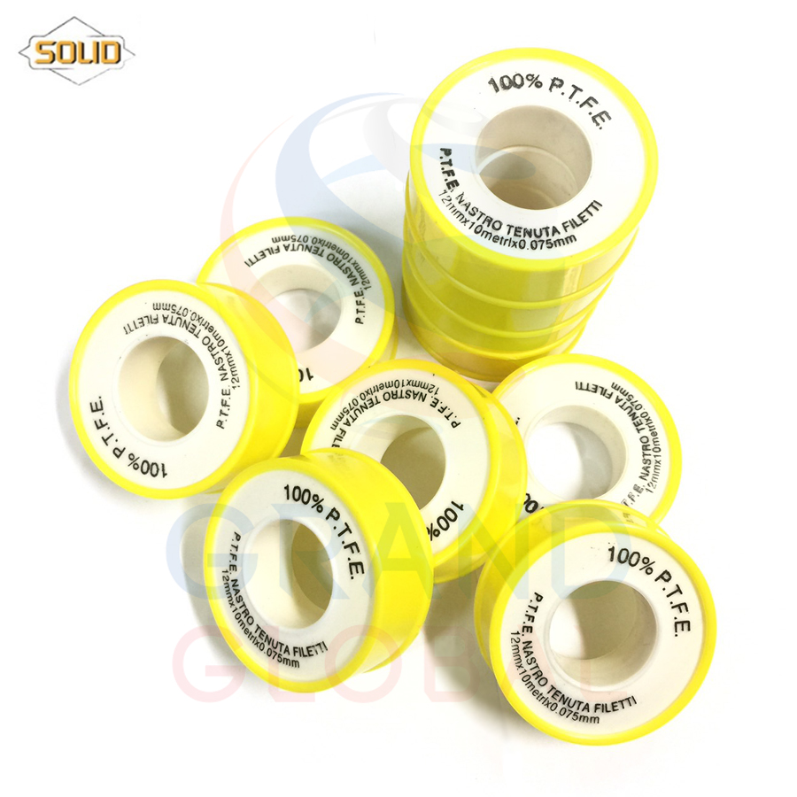 เทปพันเกลียว เทปพันท่อ ประปา พัน ท่อน้ำ ท่อประปา 12 MMX 10 metrix 0.075 mm 1 ชุด