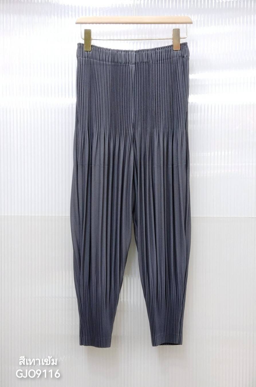 ปรับราคาลง20%!! 2MUAY รุ่น GJO9116 กางเกงพลีทคุณภาพ THICK FUFFY PLEATED PANTS 9สี FREE SIZE