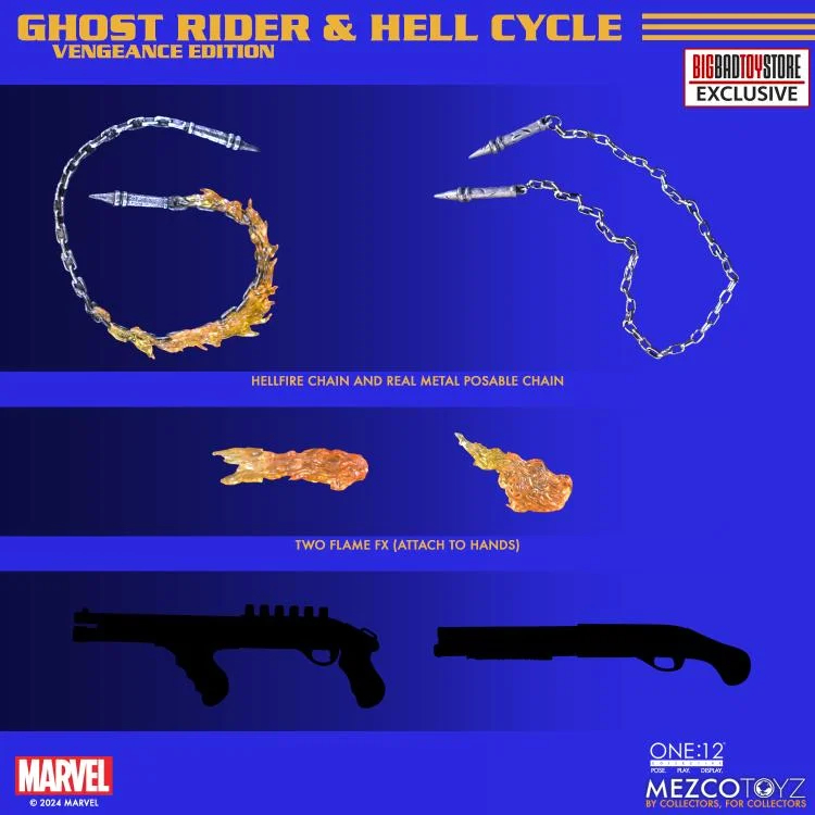 [พร้อมส่ง] Ghost Rider One:12 Collective : Ghost Rider & Hell Cycle (Vengeance Edition) Exclusive Set