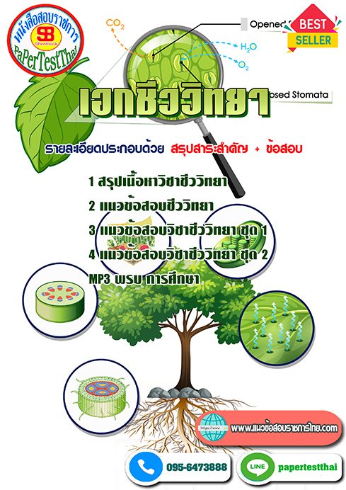 แนวข้อสอบ เอกชีววิทยา ครูผู้ช่วย ท้องถิ่น อปท.