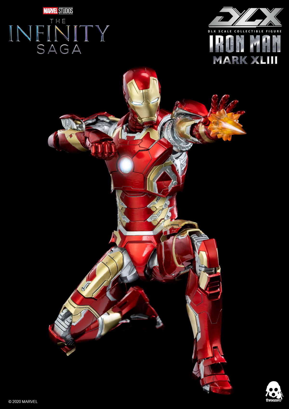 [พร้อมส่ง]Threezero DLX : Iron Man [Re-issue]- 3Z0247 : Mark43