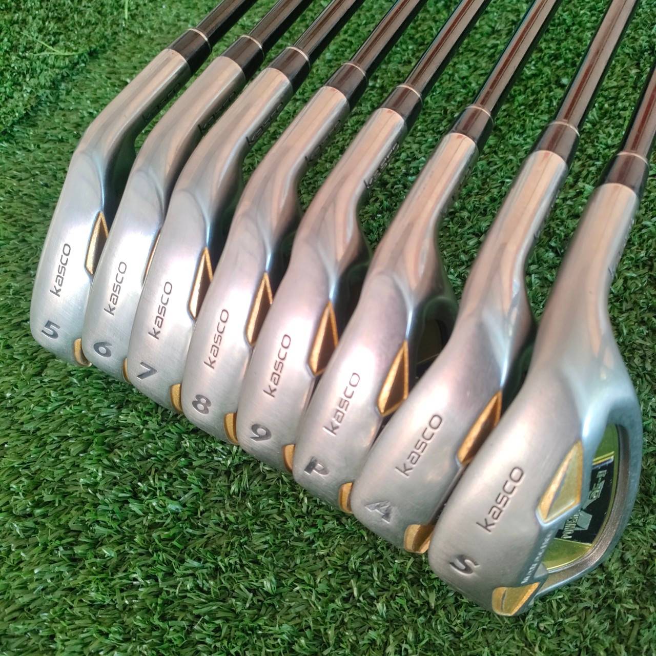 🏌️ชุดเหล็ก KASCO POWER TORNADO DF-II MARAGING หน้าเด้งจัด!!! มีเหล็ก 5-9 เเละ PW AW SW ก้าน KASCO POWER TORNADO DF-II FLEX R ไม้กอล์ฟมือสอง ของแท้ BY NakaraLuxurious