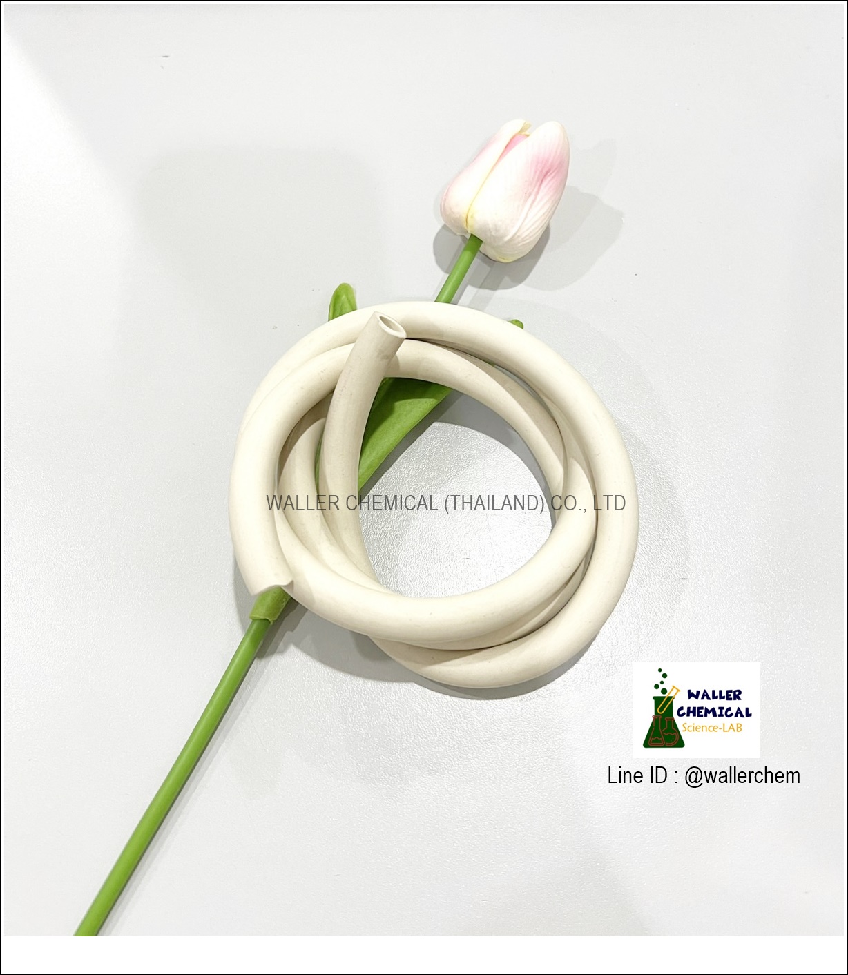 สายยางซิลิโคน (สีขาว) Size 7x11mm, ยาว 1 เมตร