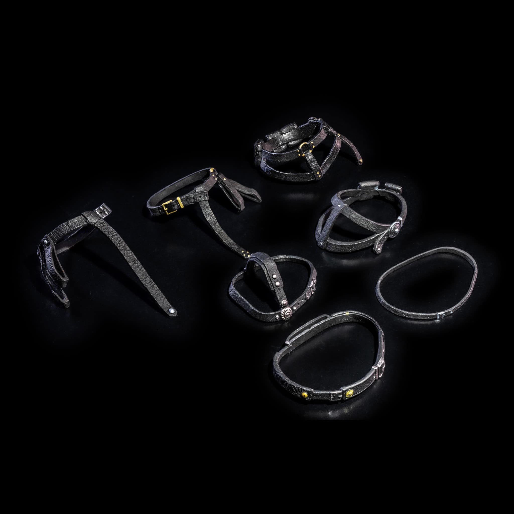 [พร้อมส่ง] Fourhorsemen : MYTHIC LEGIONS: ALL STARS 6 15 - Belts Pack (Black)