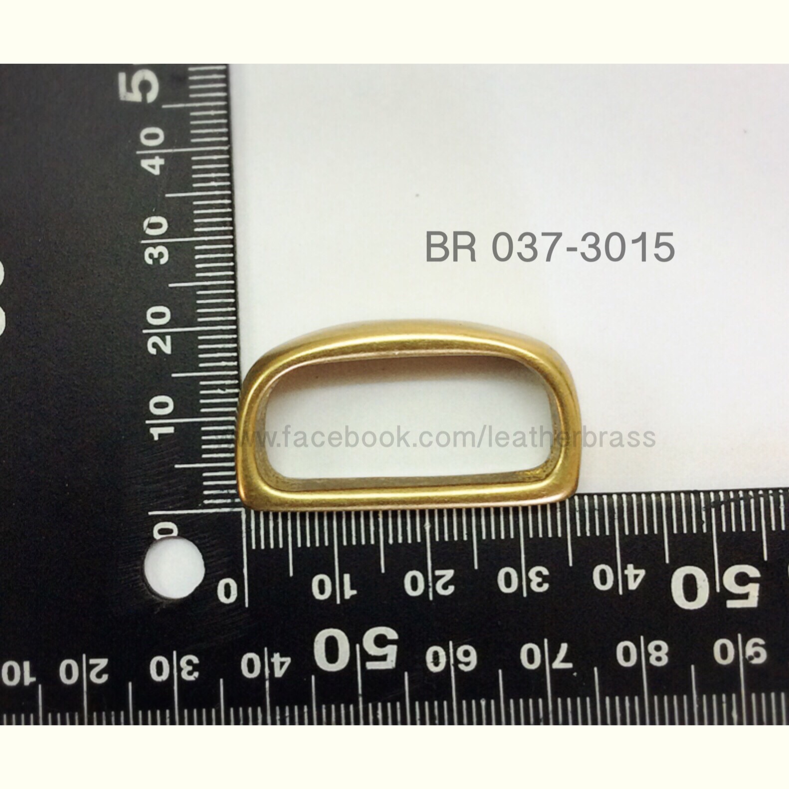 ฺBR037 หูเข็มขัดทองเหลืองแท้ อะไหล่เข็มขัด อุปกรณ์งานหนัง leatherbrass**ราคาต่อชิ้น**
