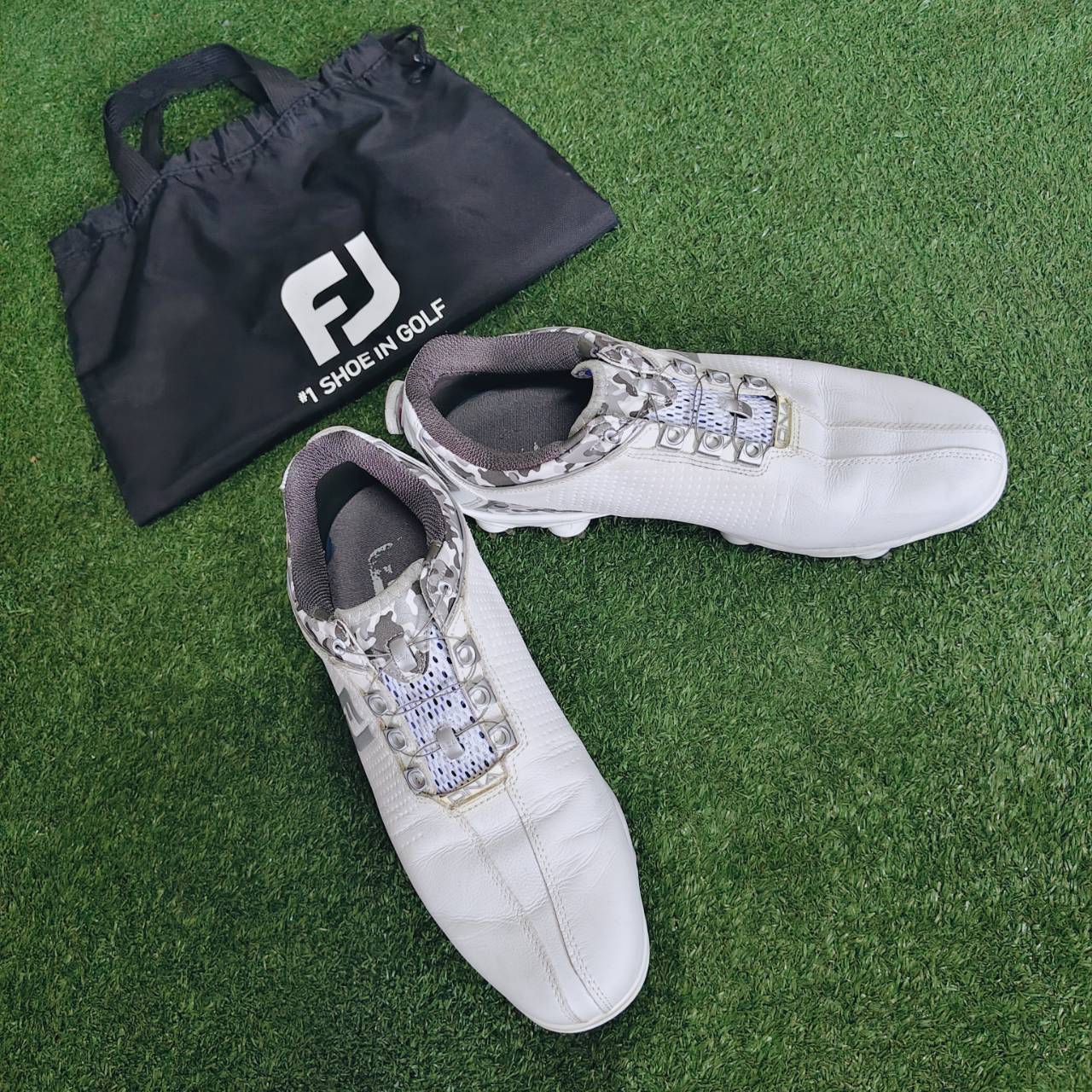 รองเท้ากอล์ฟมือสอง FOOTJOY | เบอร์ 8 XW | ปุ่มหมุน BOA | กันน้ำเต็มระบบ ⛳️